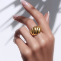 Anillo Coral- Joyería Brisa Dorée