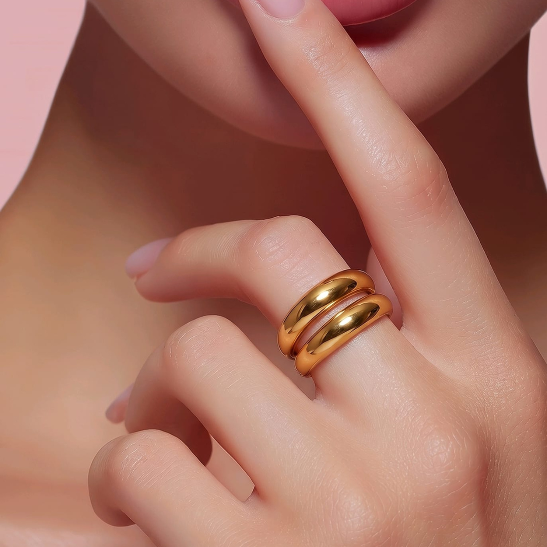 Moon Pearl Ring - Brisa Dorée Jewelry Collection